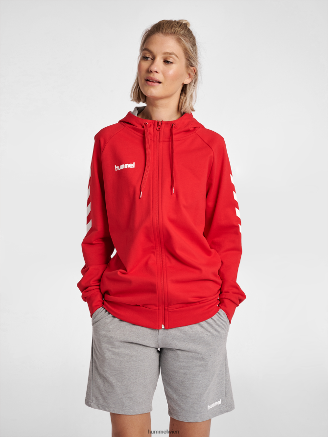 Hummel Frauen hmlgo Baumwoll-Kapuzenpullover mit Reißverschluss 2FT6X83720 "Kleidung"