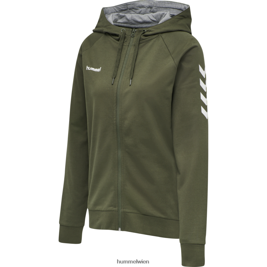 Hummel Frauen hmlgo Baumwoll-Kapuzenpullover mit Reißverschluss 2FT6X83767 "Kleidung"