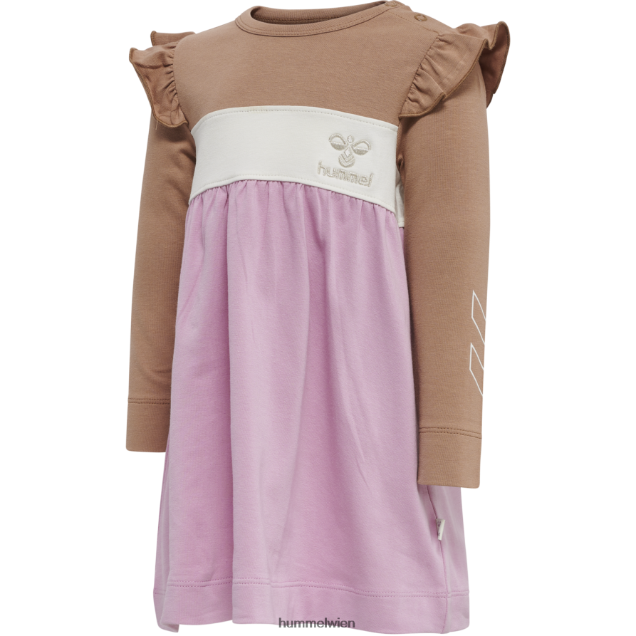 Hummel Kinder hmljamila Kleid l/s 2FT6X84515 „Jersey-Kleid“