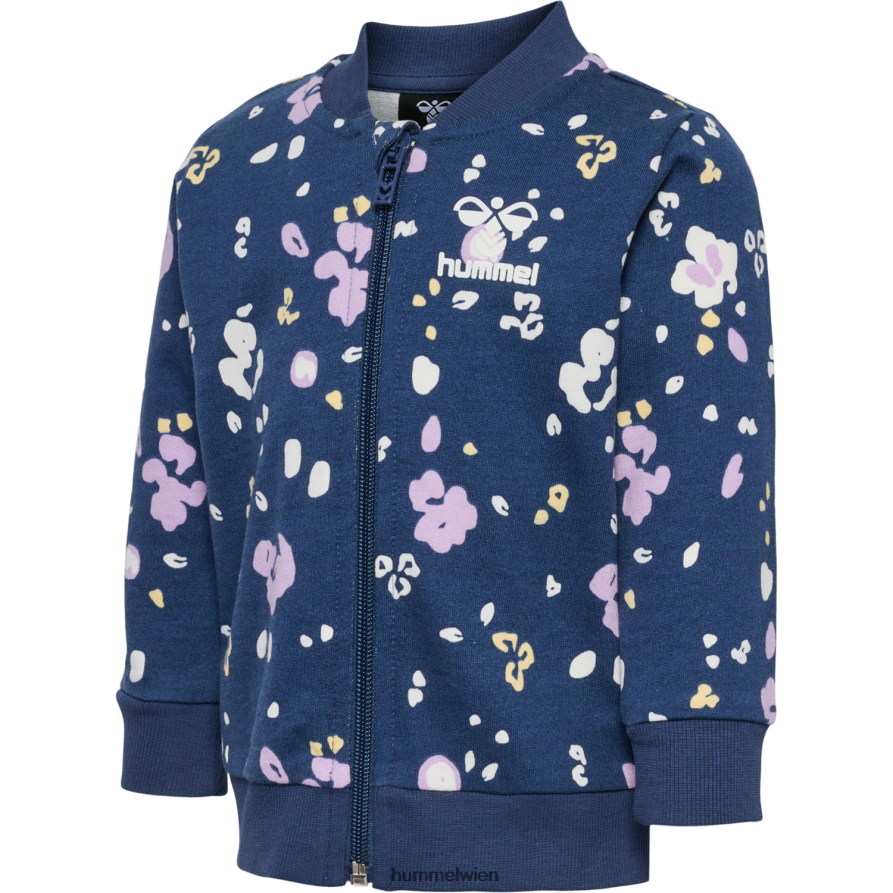 Hummel Kinder hmlhappy Reißverschlussjacke 2FT6X84338 „Baumwolljacke mit Reißverschluss“