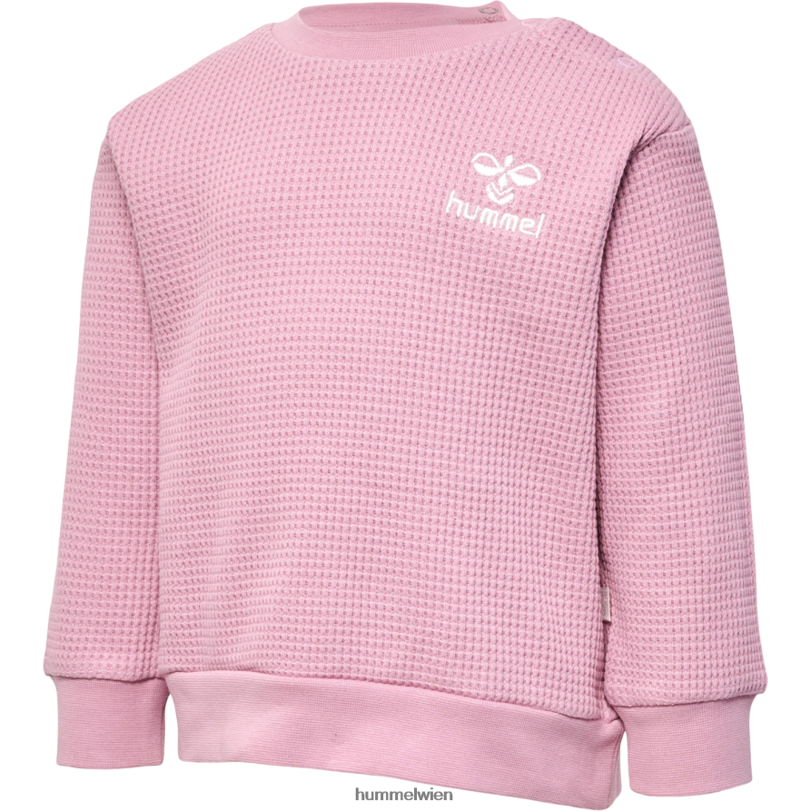 Hummel Kinder hmlcosy Sweatshirt 2FT6X84220 „Waffel-Baumwoll-Sweatshirt“