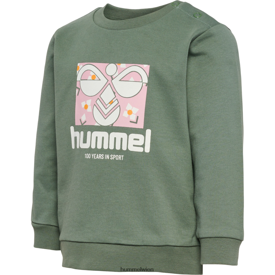 Hummel Kinder hmllime Sweatshirt 2FT6X84478 „Baumwoll-Sweatshirt“