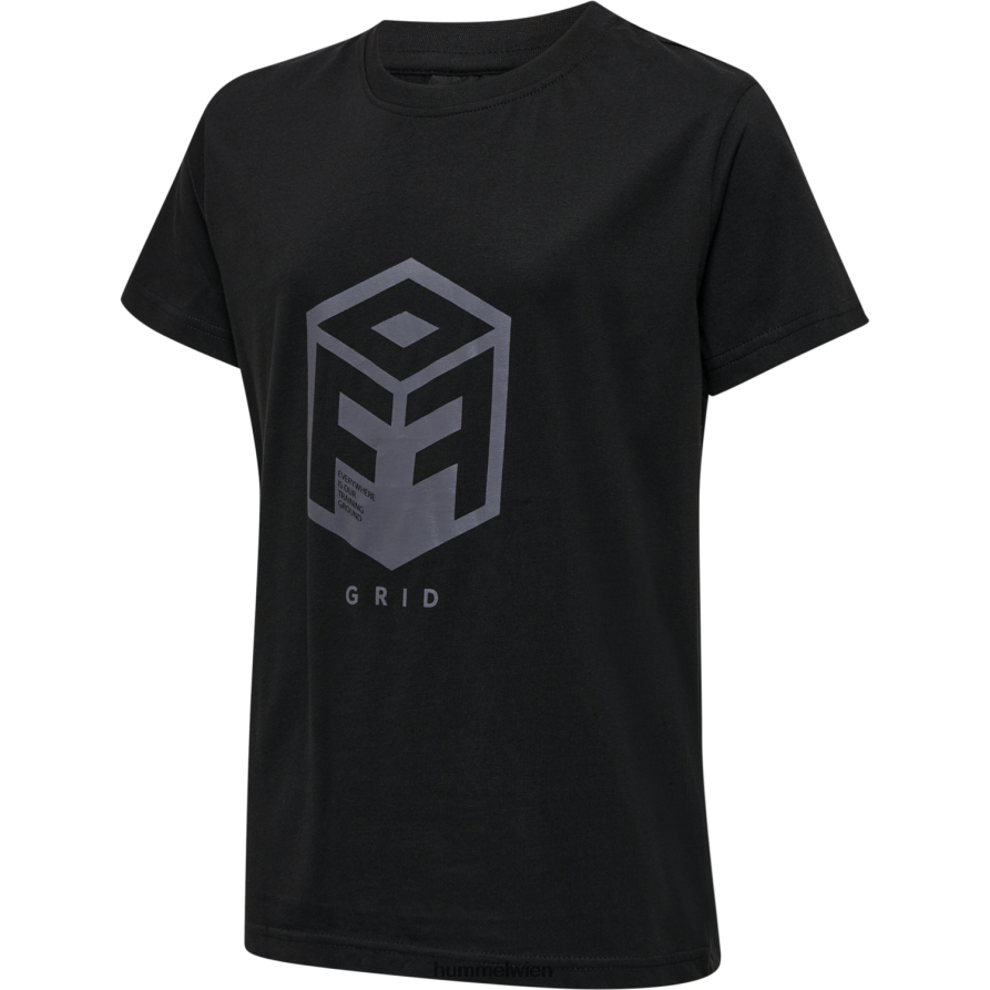 Hummel Kinder hmloffgrid Baumwolljersey s/s 2FT6X85457 „Kurzarmtrikot“