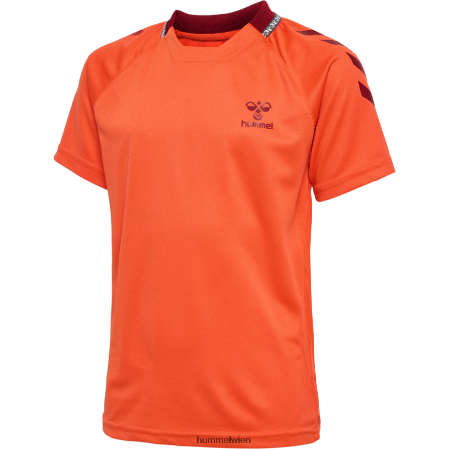 Hummel Kinder hmlongrid Poly Jersey s/s 2FT6X85568 „Kurzarmtrikot“