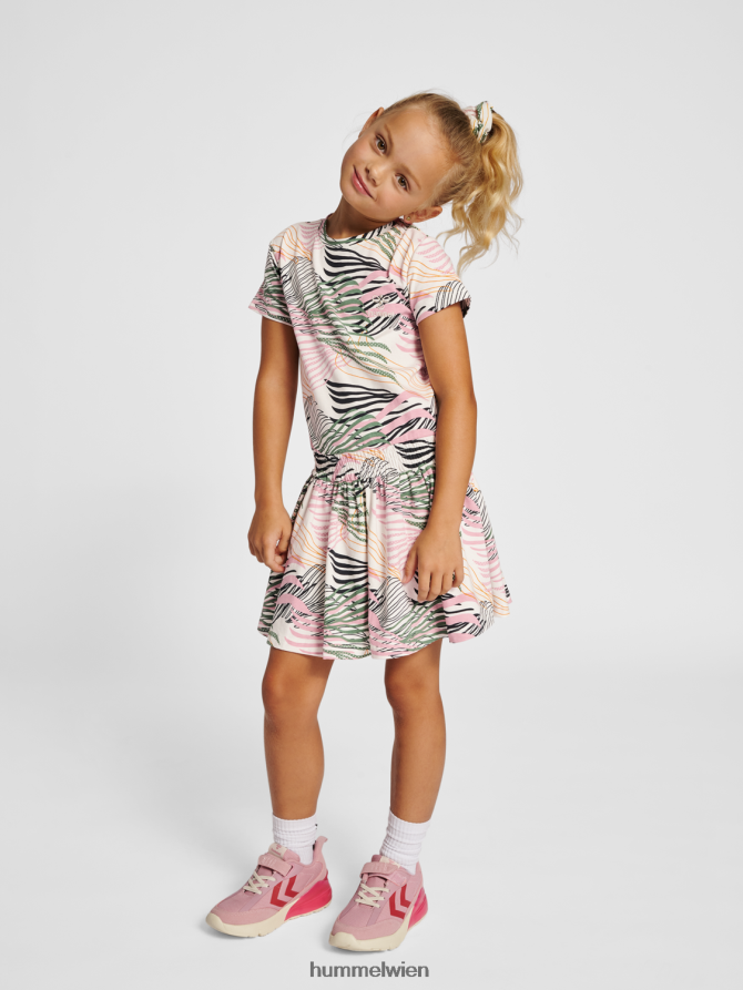 Hummel Kinder hmlalice Kleid s/s 2FT6X84668 „Jersey-Kleid“