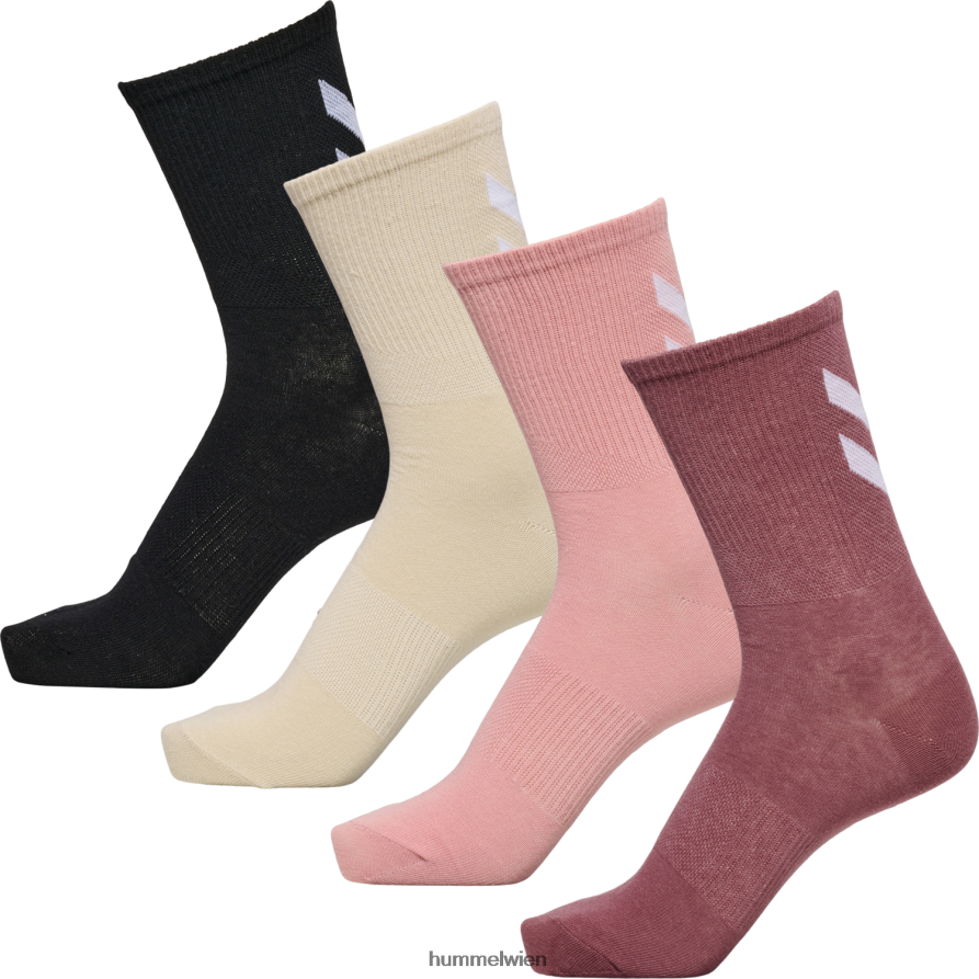 Hummel unisex hmlchevron col 4er-Pack Sockenmischung 2FT6X815 „4er-Pack Socken“